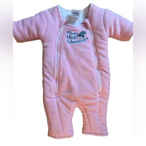 Baby Merlin Magic Sleepsuit Pink Fleece Size Large 6–9 Months